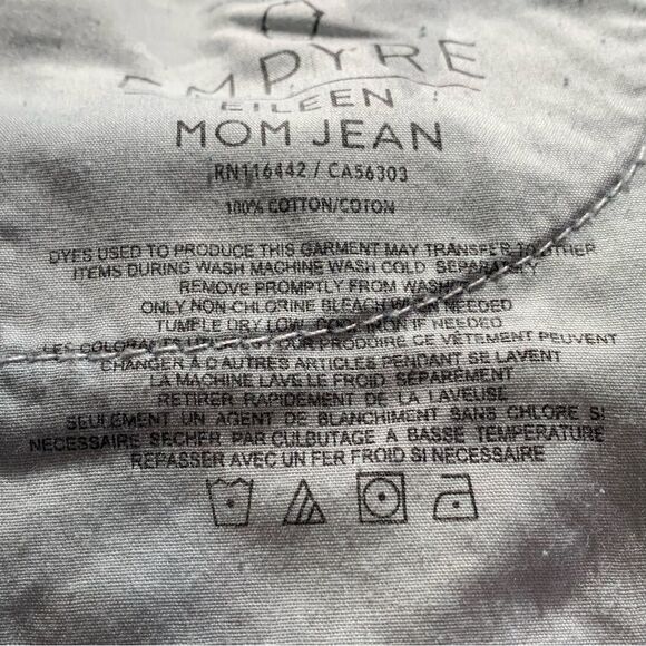 Empyre Eileen Mom Jeans Checkerboard Side Stripes Size 7 - Picture 10 of 12